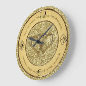 50周年結婚時計 ラージ壁時計 (傾斜)