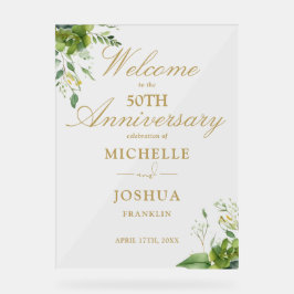 50周年結婚記念ウェルカム アクリルサイン