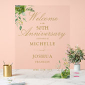 50周年結婚記念ウェルカム アクリルサイン (ウェディング)