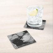 50周年結婚記念カスタム写真 スクエアペーパーコースター (インサイチュ)