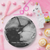 50周年結婚記念カスタム写真 ペーパープレート (パーティー)