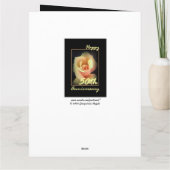 50周年結婚記念カード 黄色のバラ LARGE カード (裏面)