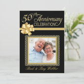 50周年結婚記念パーティー写真招待状 招待状 (スタンド正面)