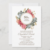 50周年結婚記念パーティー招待状 招待状 (正面)