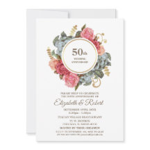 50周年結婚記念パーティー招待状