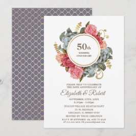 50周年結婚記念パーティー招待状 招待状