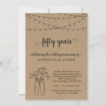 50周年結婚記念パーティー招待状