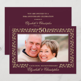 50周年結婚記念パーティー | オーダーメイド写真 招待状