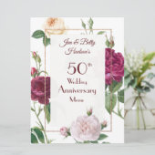 50周年結婚記念パーティー - メニューカード メニュー (スタンド正面)
