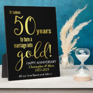 50周年結婚記念プレート フォトプラーク
