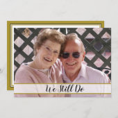 50周年結婚記念写真を撮る 招待状 (正面/裏面)