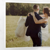 50周年結婚記念写真 三つ折り招待状 (内部最初)