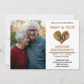 50周年結婚記念写真 招待状 (正面)