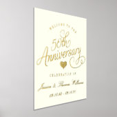 50周年結婚記念実在祭 箔ポスター (レイダウン)