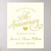 50周年結婚記念実在祭 箔ポスター (正面)