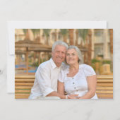 50周年結婚記念日のお祝いに 2枚の写真 招待状 (裏面)