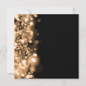 50周年結婚記念日のゴージャスな輝きの金 招待状 (裏面)