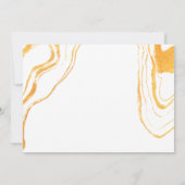 50周年結婚記念日のゴールドアニバーサリーパーティー 招待状 (裏面)