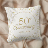 50周年結婚記念日のゴールドダスト コンフェッティ クッション