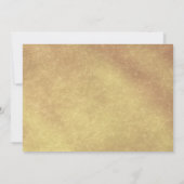 50周年結婚記念日のゴールドフレーム招待状 招待状 (裏面)