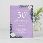 50周年結婚記念日のサプライズ招待状 招待状 (スタンド正面)