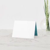 50周年結婚記念日のスパークリングウェーブブルー 招待状 (裏面)