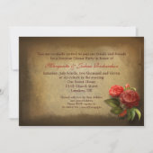 50周年結婚記念日のヴィンテージ写真招待状 招待状 (裏面)