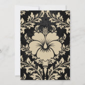 50周年結婚記念日の伝統的な写真 招待状 (裏面)