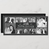 50周年結婚記念日の写真のお祝い 招待状 (正面/裏面)