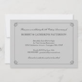 50周年結婚記念日の写真のお祝い 招待状 (裏面)