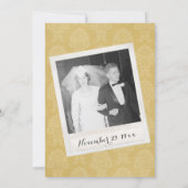 50周年結婚記念日の写真付きデザイン 招待状 (裏面)