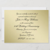 50周年結婚記念日の写真招待カード 招待状 (裏面)