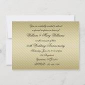 50周年結婚記念日の写真招待状カード 招待状 (裏面)