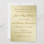 50周年結婚記念日の写真招待状カード 招待状 (裏面)