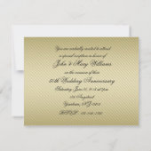 50周年結婚記念日の写真招待状カード 招待状 (裏面)