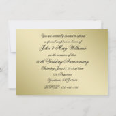 50周年結婚記念日の写真招待状カード 招待状 (裏面)