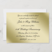 50周年結婚記念日の写真招待状 招待状 (裏面)