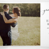 50周年結婚記念日の写真 三つ折り招待状 (内部中)