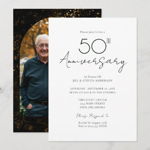 50周年結婚記念日の写真 招待状