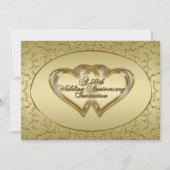 50周年結婚記念日の招待状カード 招待状 (正面)