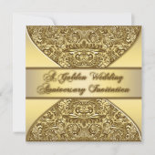 50周年結婚記念日の招待状カード 招待状 (正面)