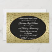 50周年結婚記念日の招待状カード 招待状 (裏面)