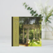 50周年結婚記念日の招待状 - ガゼボ 招待状 (スタンド正面)