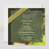 50周年結婚記念日の招待状 - ガゼボ 招待状 (裏面)