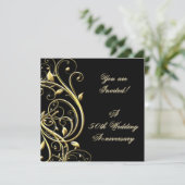 50周年結婚記念日の招待状 招待状 (スタンド正面)