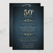 50周年結婚記念日の招待状 招待状 (正面/裏面)