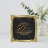 50周年結婚記念日の招待状 招待状 (スタンド正面)