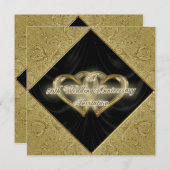 50周年結婚記念日の招待状 招待状 (正面/裏面)