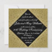 50周年結婚記念日の招待状 招待状 (裏面)