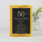 50周年結婚記念日の招待状 招待状 (スタンド正面)